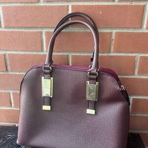 Aldo Plum and Burgundy Satchel